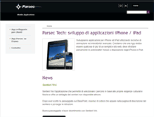 Tablet Screenshot of mobile.parsec.it